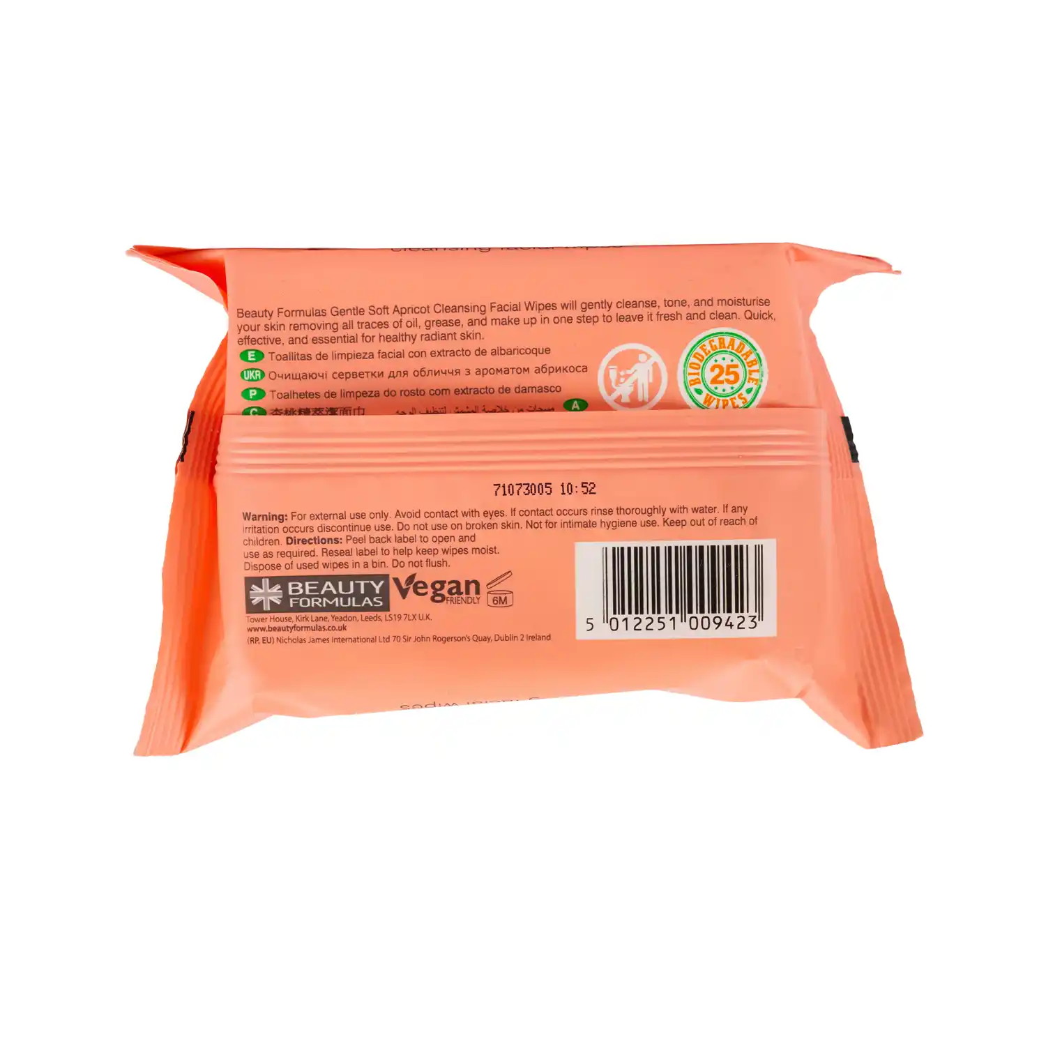 Apricot Extract Biodegradable Facial Wipes - Image 2