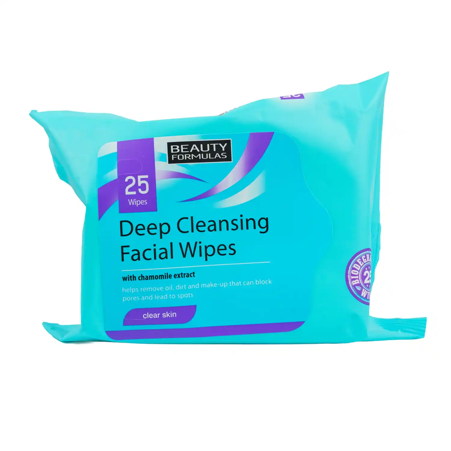 Deep Cleansing Biodegradable Facial Wipes 25's