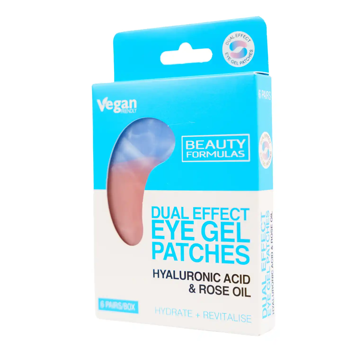 Hyaluronic Acid & Rose Oil Dual Effect Eye Gel Patches 6 Pairs - Image 3
