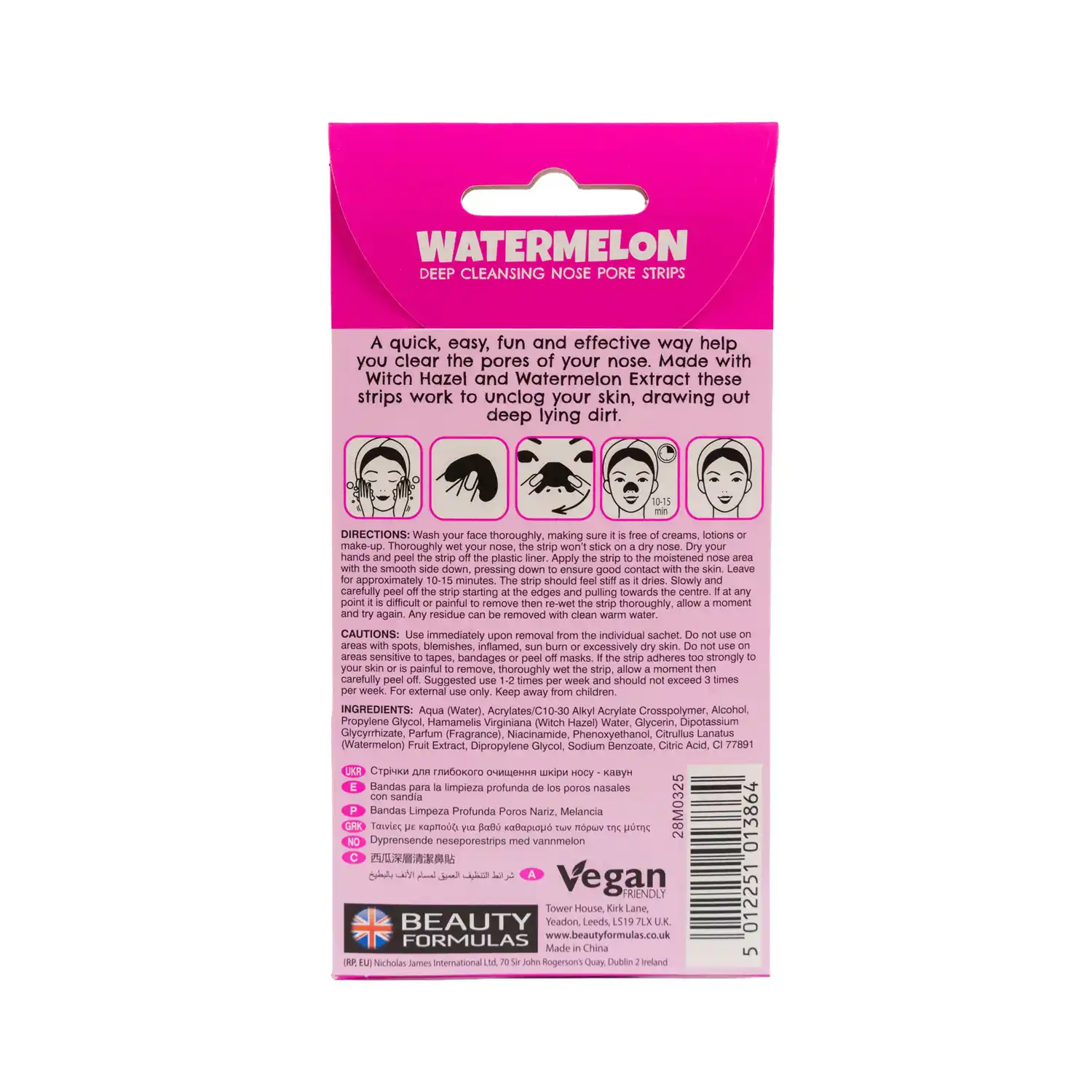 Watermelon Nose Pore Strips 6's - Image 2