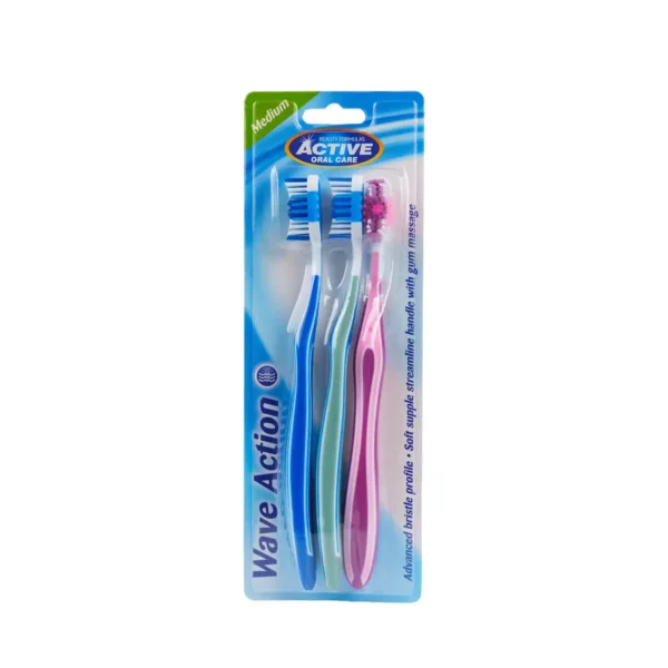 Wave Action Toothbrush 3pk